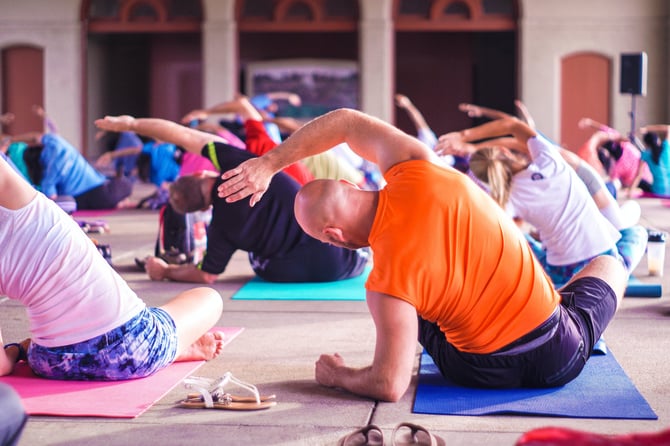 Practice Yoga on the Green in Steamboat Springs