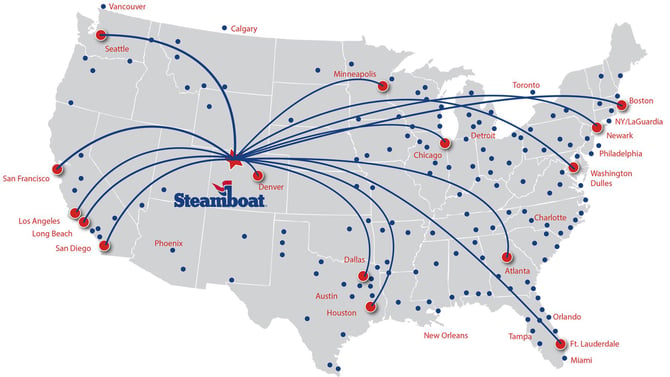 Steamboat Winter Air Service Greatly Expanded for 2018/2019 Ski Season!