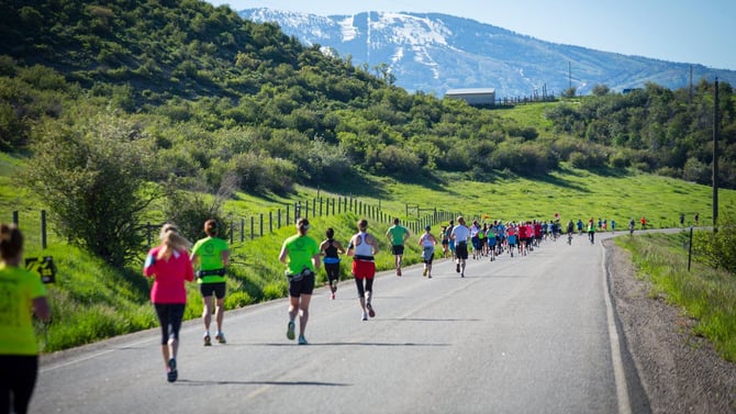 Running Through Fields of Green and Snow-Capped Mountains: Steamboat